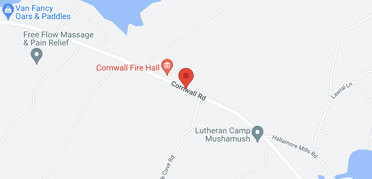 map of Lot Cornwall Road